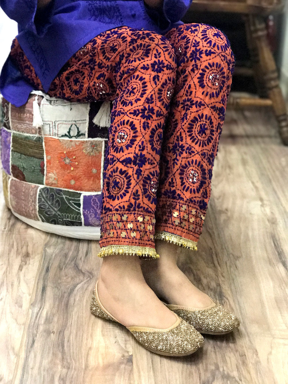 Phulkari store pants online