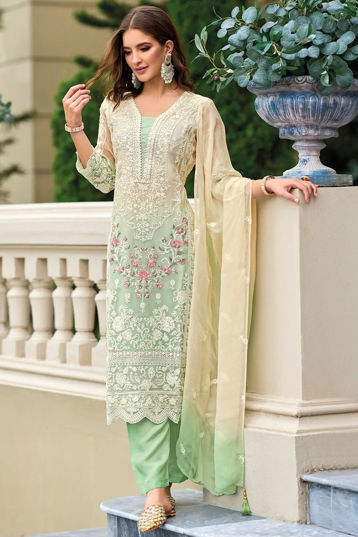 Light sold green pakistani dress - Official Online Store Light sold green pakistani dress - Official Online Store