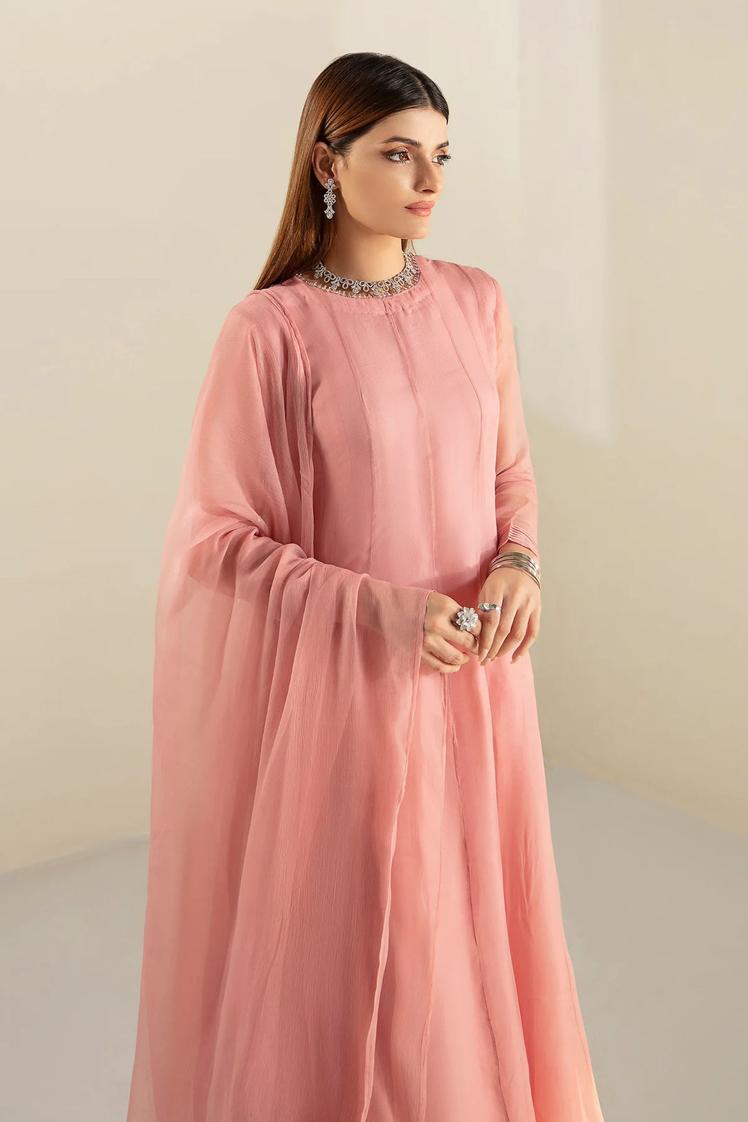 silk plain anarkali dress Presenting Black Color Chinon Silk With Inner Plain Anarkali Gown