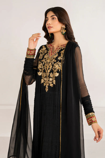 Buy Black Embroidered Chiffon Silk Crush Anarkali Set at PinkPhulkariBuy Black Embroidered Chiffon Silk Crush Anarkali Set at PinkPhulkari