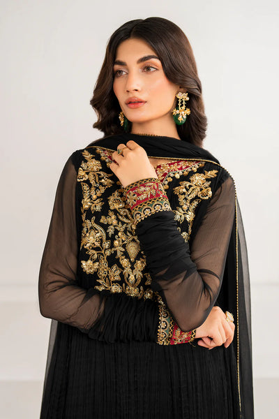 Buy Black Embroidered Chiffon Silk Crush Anarkali Set at PinkPhulkariBuy Black Embroidered Chiffon Silk Crush Anarkali Set at PinkPhulkari