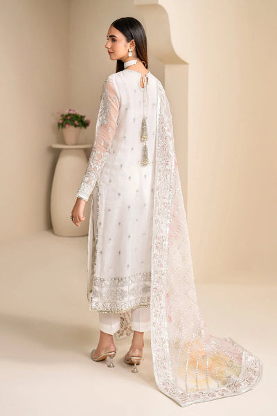Buy Off White Embroidered Chiffon Silk Suit at PinkPhulkariBuy Off White Embroidered Chiffon Silk Suit at PinkPhulkari
