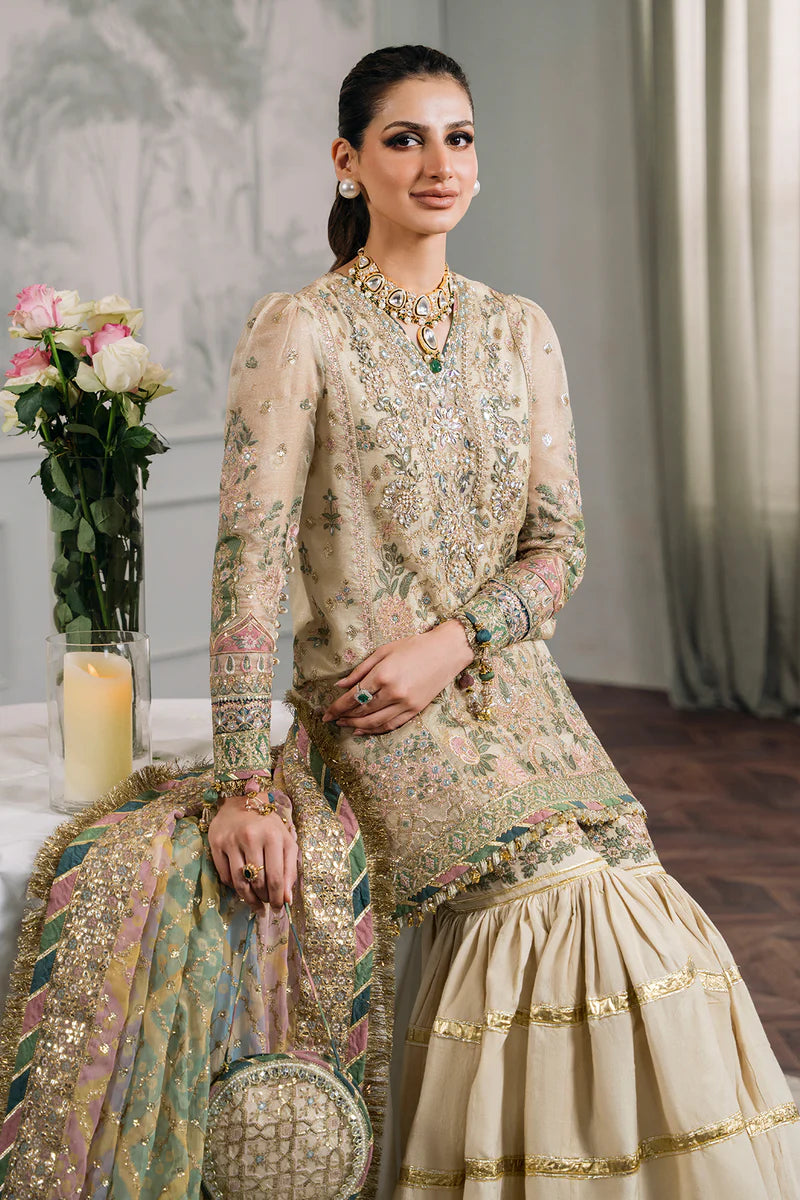 Embroidered Masuri Gharara Style Suit at PinkPhulkari California