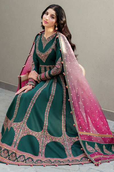 Buy Green Embroidered Lawn Anarkali Suit Set at PinkPhulkari Buy Green Embroidered Lawn Anarkali Suit Set at PinkPhulkari 