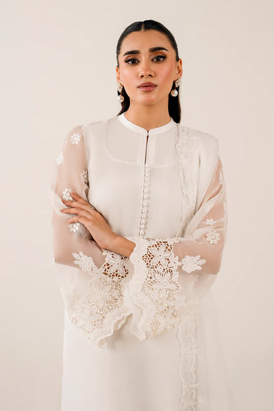 Buy White Embroidered Chiffon Dupatta | PinkPhulkariBuy White Embroidered Chiffon Dupatta | PinkPhulkari