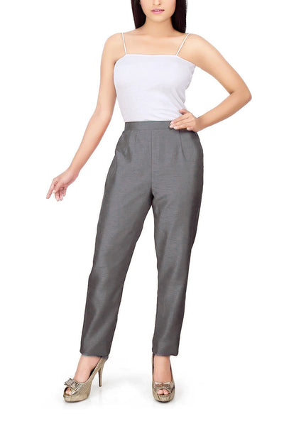 Buy Women's Solid Silk Trousers at PinkPhulkari CaliforniaBuy Women's Solid Silk Trousers at PinkPhulkari California