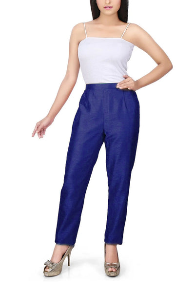 Buy Women's Solid Silk Trousers at PinkPhulkari CaliforniaBuy Women's Solid Silk Trousers at PinkPhulkari California
