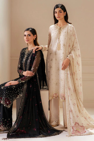 Black Embroidered Chiffon Silk Kurta Palazzo Suit Set | PinkPhulkari USABlack Embroidered Chiffon Silk Kurta Palazzo Suit Set | PinkPhulkari USA