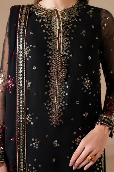 Black Embroidered Chiffon Silk Kurta Palazzo Suit Set | PinkPhulkari USABlack Embroidered Chiffon Silk Kurta Palazzo Suit Set | PinkPhulkari USA