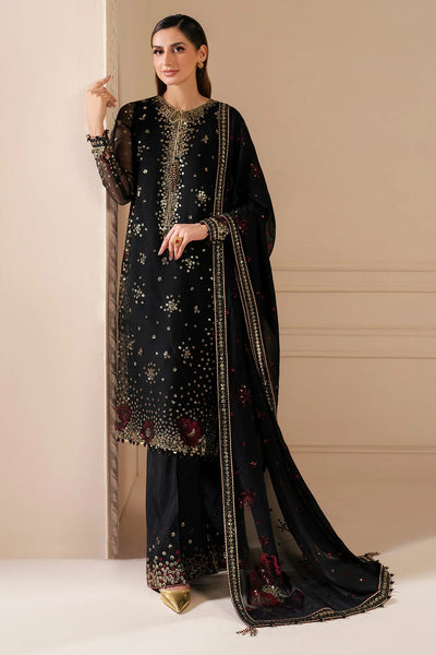 Black Embroidered Chiffon Silk Kurta Palazzo Suit Set | PinkPhulkari USABlack Embroidered Chiffon Silk Kurta Palazzo Suit Set | PinkPhulkari USA