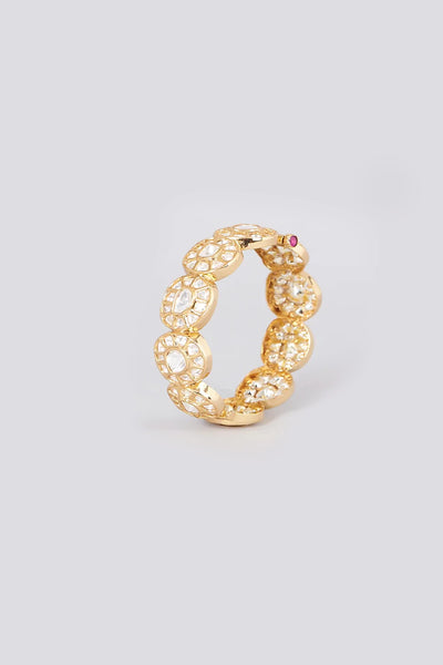 Gold Plated Kundan Polki Kada | Bridal & Festive JewelryGold Plated Kundan Polki Kada | Bridal & Festive Jewelry