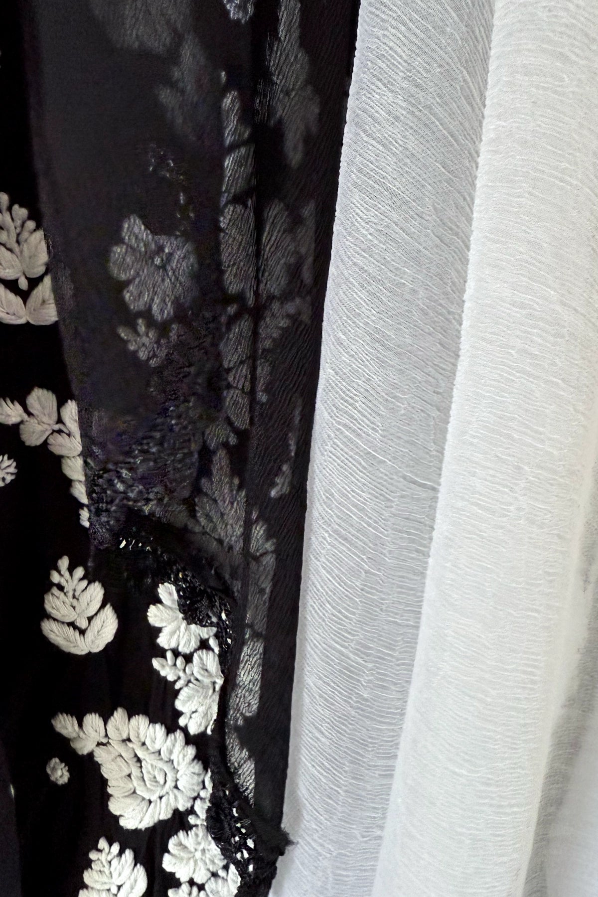 Black Hand Embroidered Lucknowi Kurta Set | Rayon 3-Piece Casual Wear