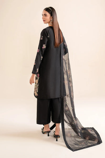 Buy Black Embroidered Silk Designer Suit at PinkPhulkari CaliforniaBuy Black Embroidered Silk Designer Suit at PinkPhulkari California