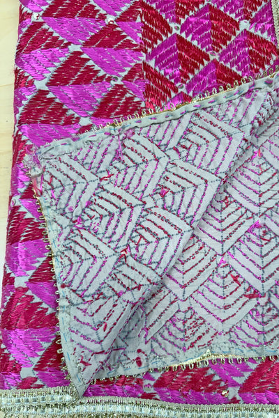 Handmade Phulkari Bagh Dupatta D8-3Handmade Phulkari Bagh Dupatta D8-3