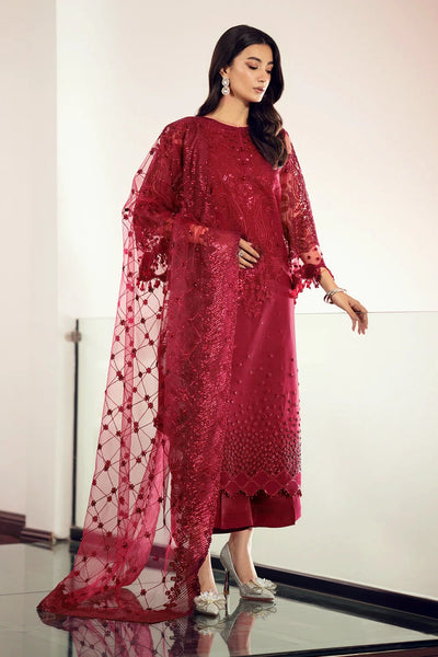 Burgundy Sequin Embellished Kurta Palazzo Set at PinkPhulkari 