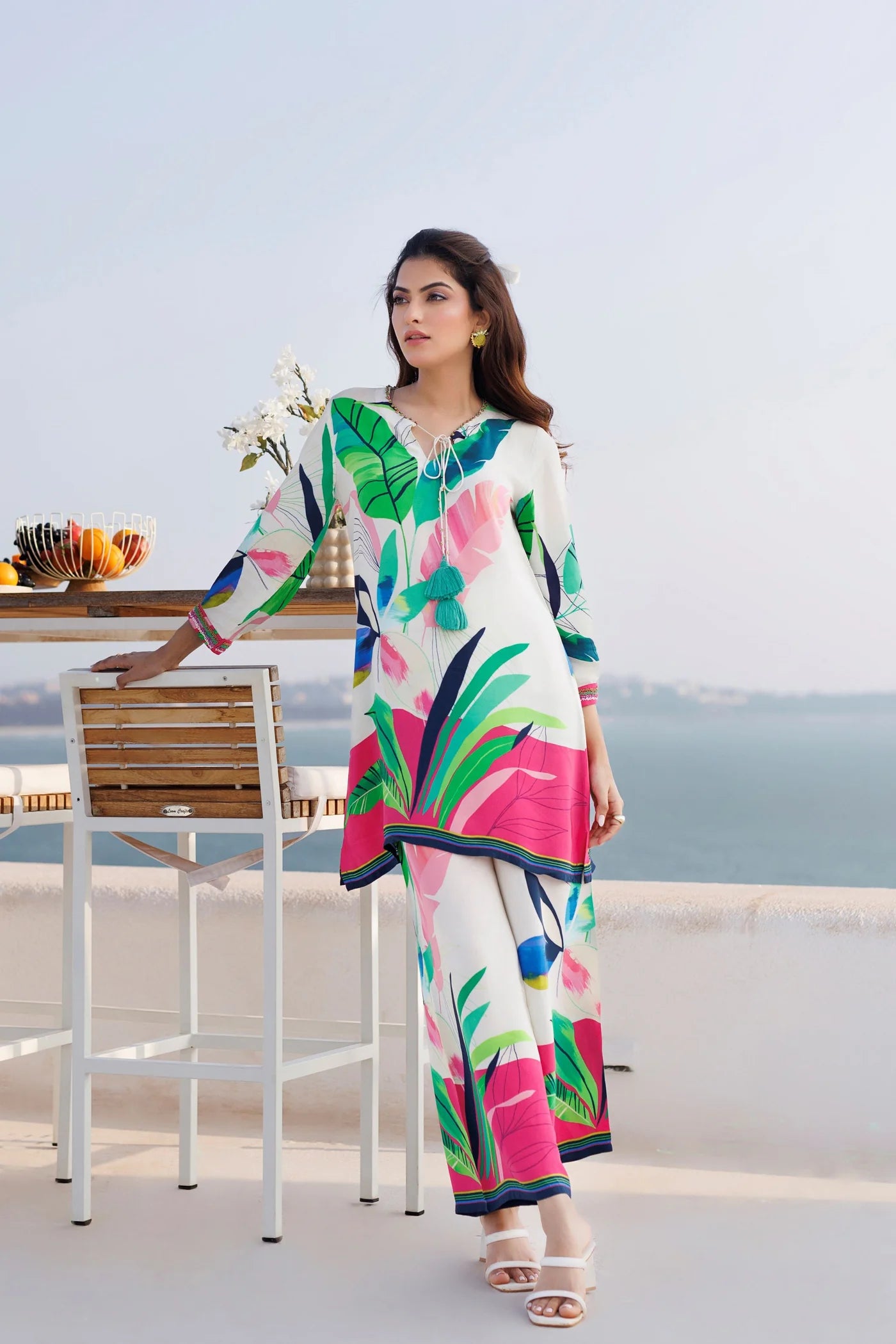 Buy Crepe Silk Printed Co-Ord Set at PinkPhulkari California