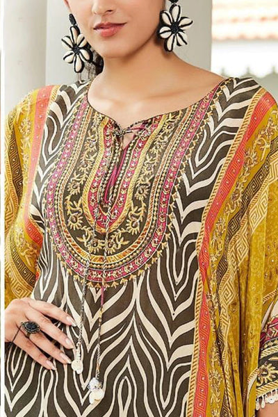 Buy Floral Printed Crepe Silk Kaftan Set at PinkPhulkari Buy Floral Printed Crepe Silk Kaftan Set at PinkPhulkari 