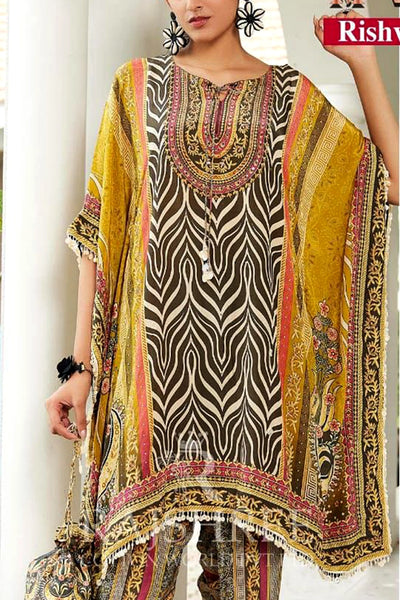 Buy Floral Printed Crepe Silk Kaftan Set at PinkPhulkari Buy Floral Printed Crepe Silk Kaftan Set at PinkPhulkari 