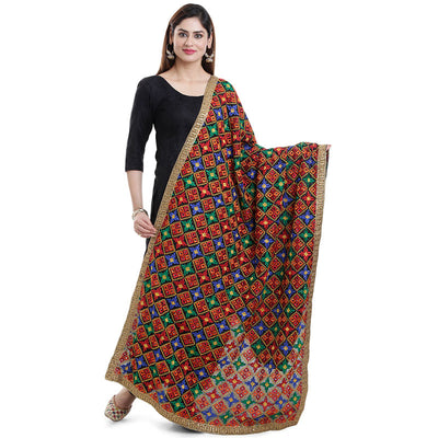 Plain Patiala Suit With Heavy Phulkari DupattaPlain Patiala Suit With Heavy Phulkari Dupatta