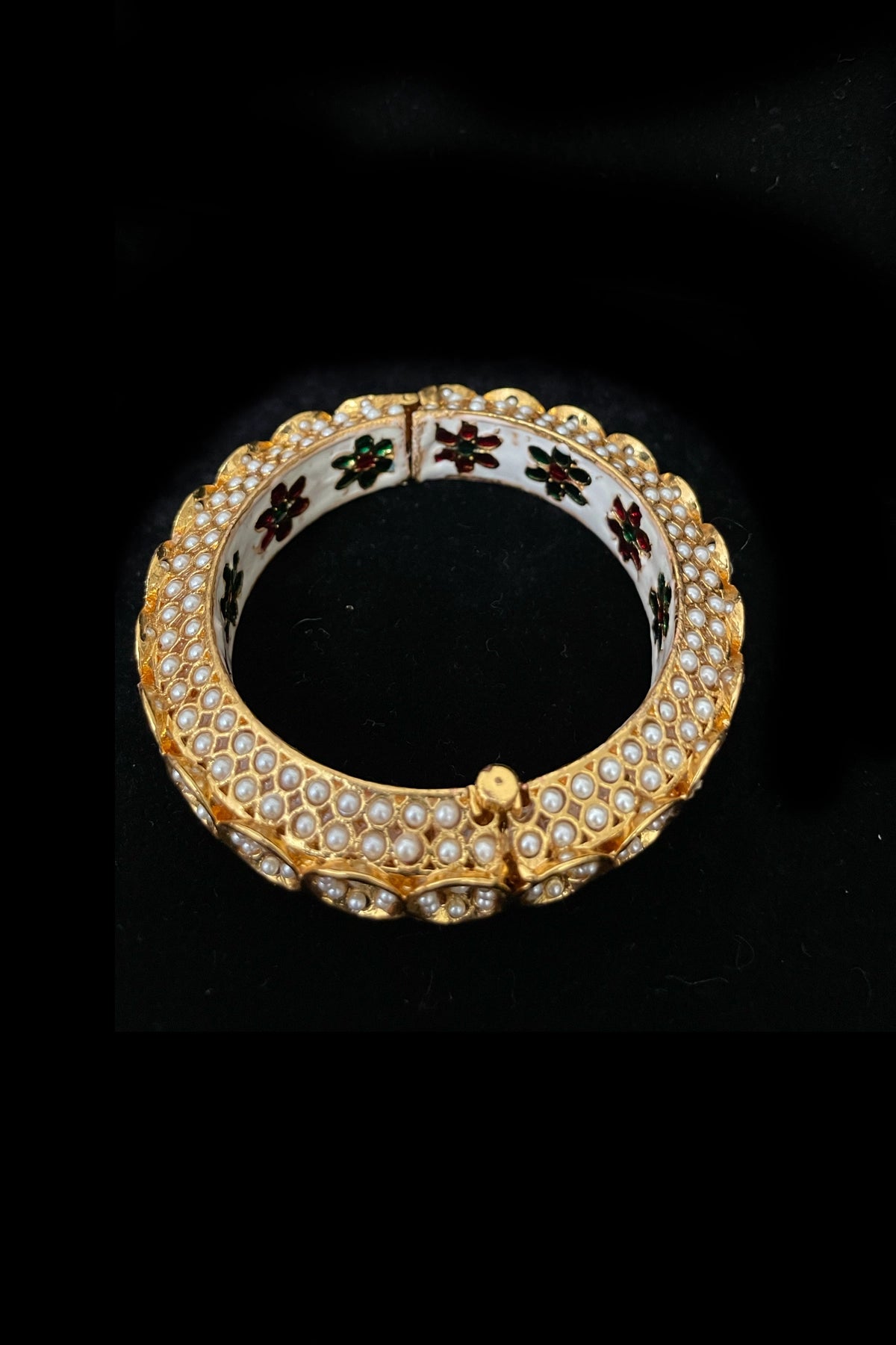 Buy Gold Plated Meenakari Bangle at PinkPhulkari California