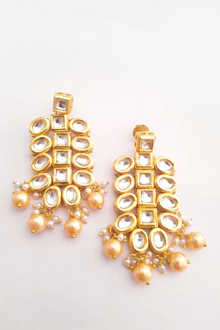 Jeva Pearl Kundan Earrings