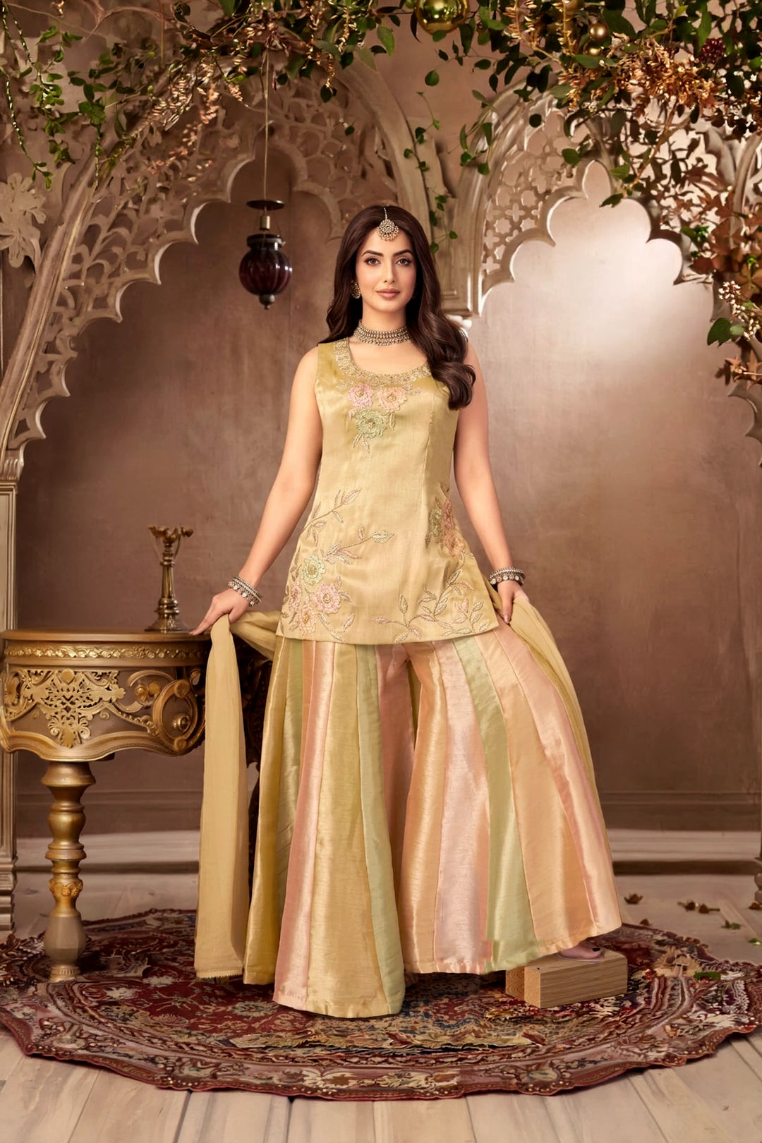 ladies dress sharara Buy Designer Sharara Dress | Gharara Suits Online USA