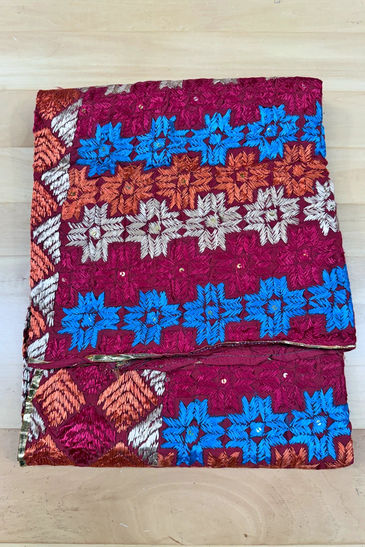 Handmade Phulkari Bagh Dupatta D8-3