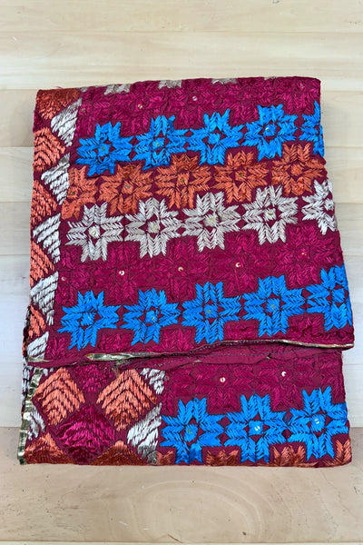 Handmade Phulkari Bagh Dupatta D8-3Handmade Phulkari Bagh Dupatta D8-3