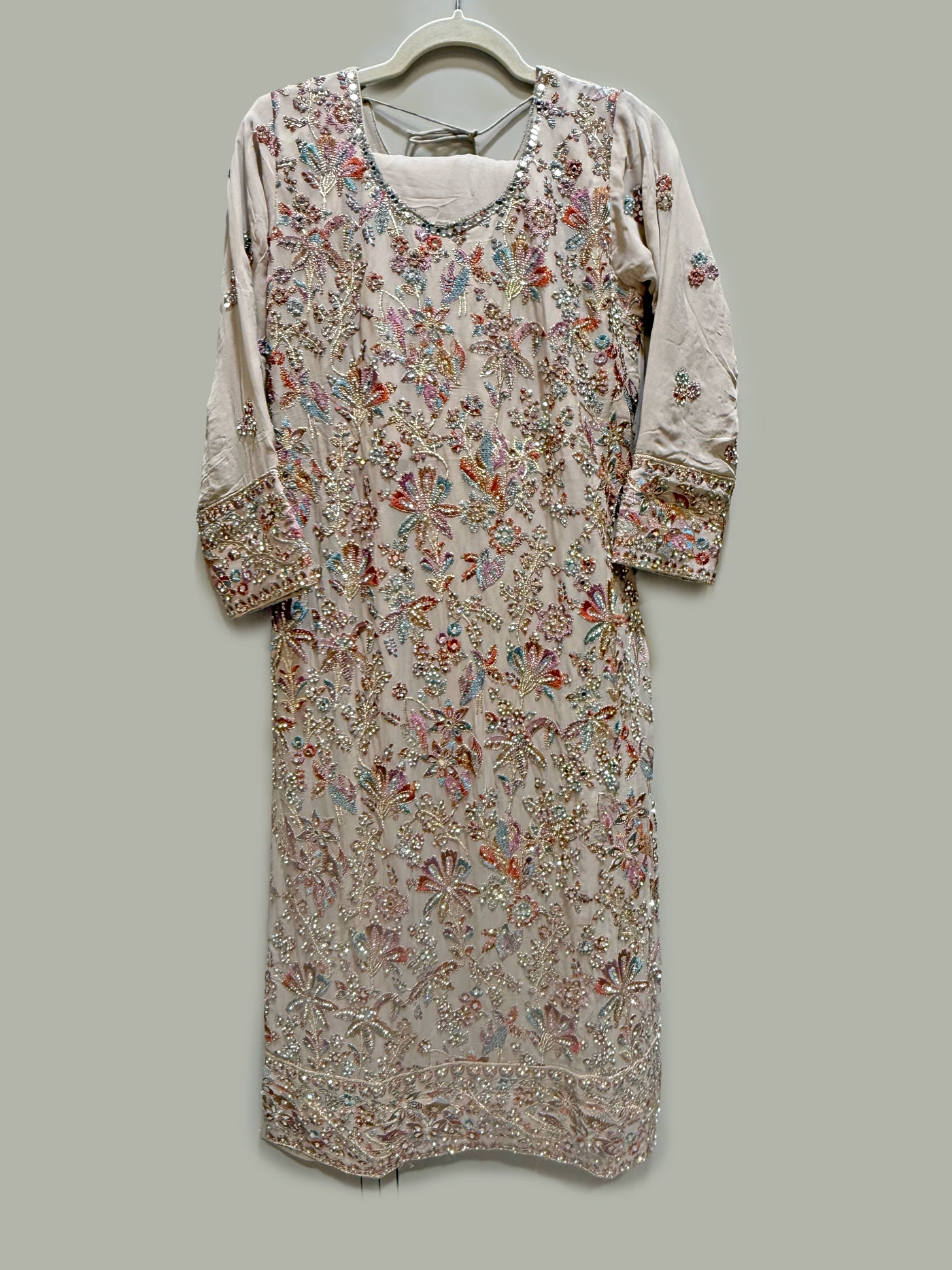 Georgette Embroidered Kurta Set