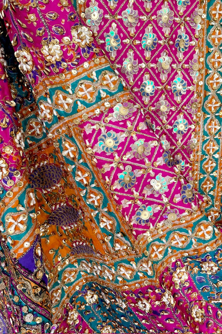 open lace back dress Buy Multicolor Handwork Pakistani Silk Dupatta with Lining HC13 Online