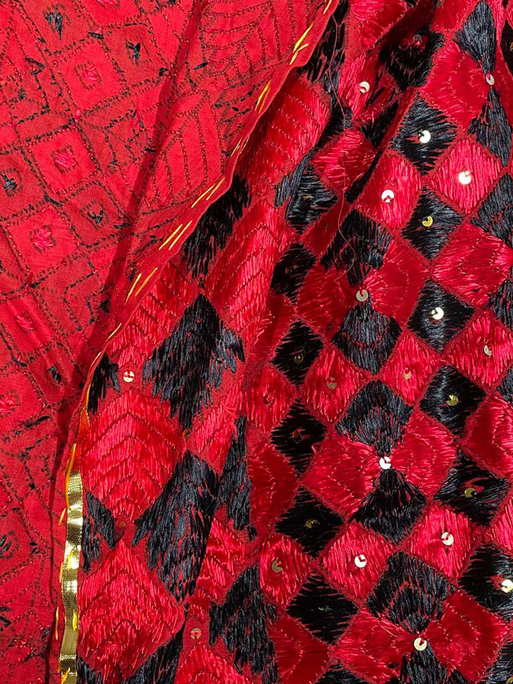 Handmade Phulkari Bagh Dupatta D8-3
