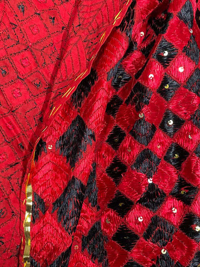 Handmade Phulkari Bagh Dupatta D8-3Handmade Phulkari Bagh Dupatta D8-3