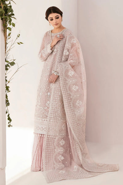 Buy Misty Rose Hand Embroidered Chiffon Suit at PinkPhulkari Buy Misty Rose Hand Embroidered Chiffon Suit at PinkPhulkari 