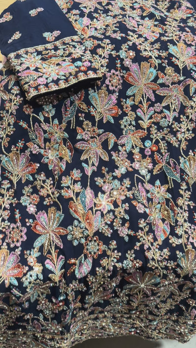 Georgette Embroidered Kurta SetGeorgette Embroidered Kurta Set