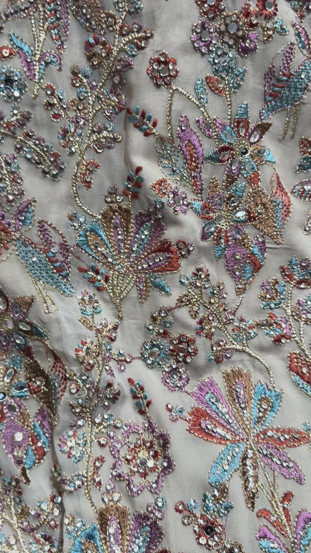 Georgette Embroidered Kurta Set