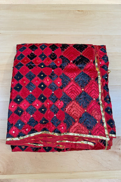 Handmade Phulkari Bagh Dupatta D8-3Handmade Phulkari Bagh Dupatta D8-3