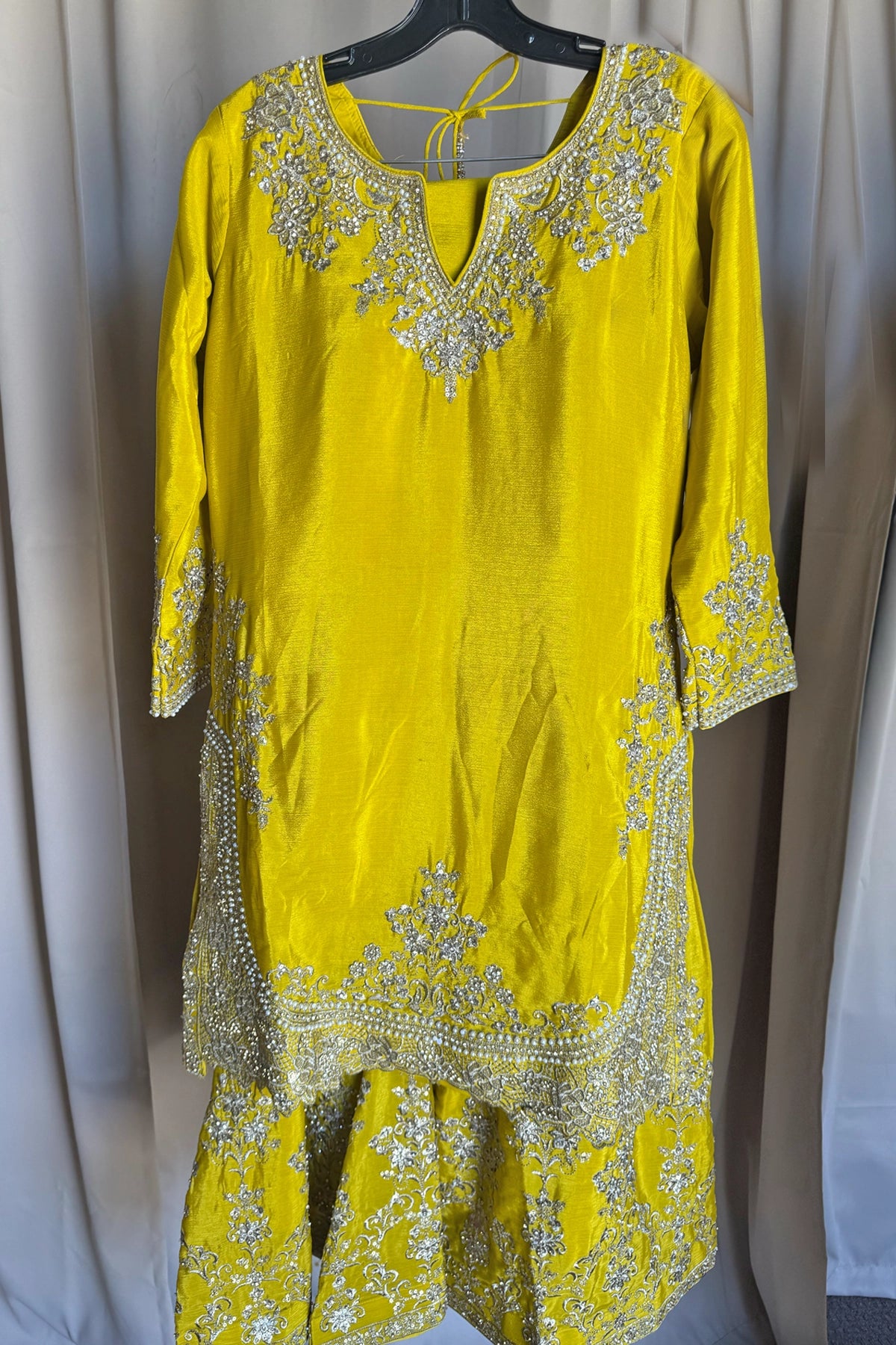 Chinon Silk Sharara Suit