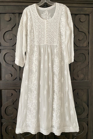 Orange creek white lace scotchblue dress